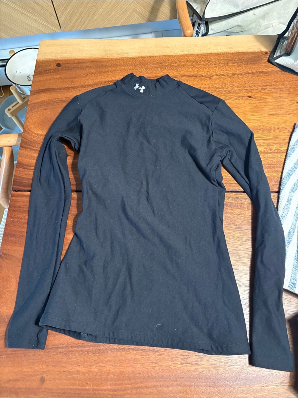Under Armour Women's Black Long-Sleeve Mock Neck Performance Top